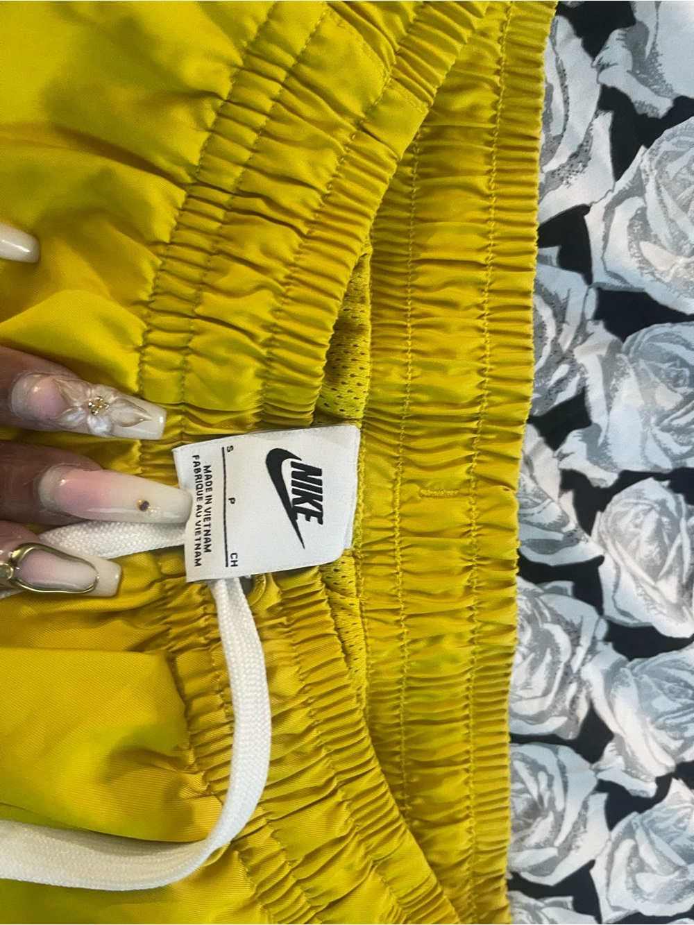 Nike Men’s Bright Yellow Elastic-Waist Swim Trunks